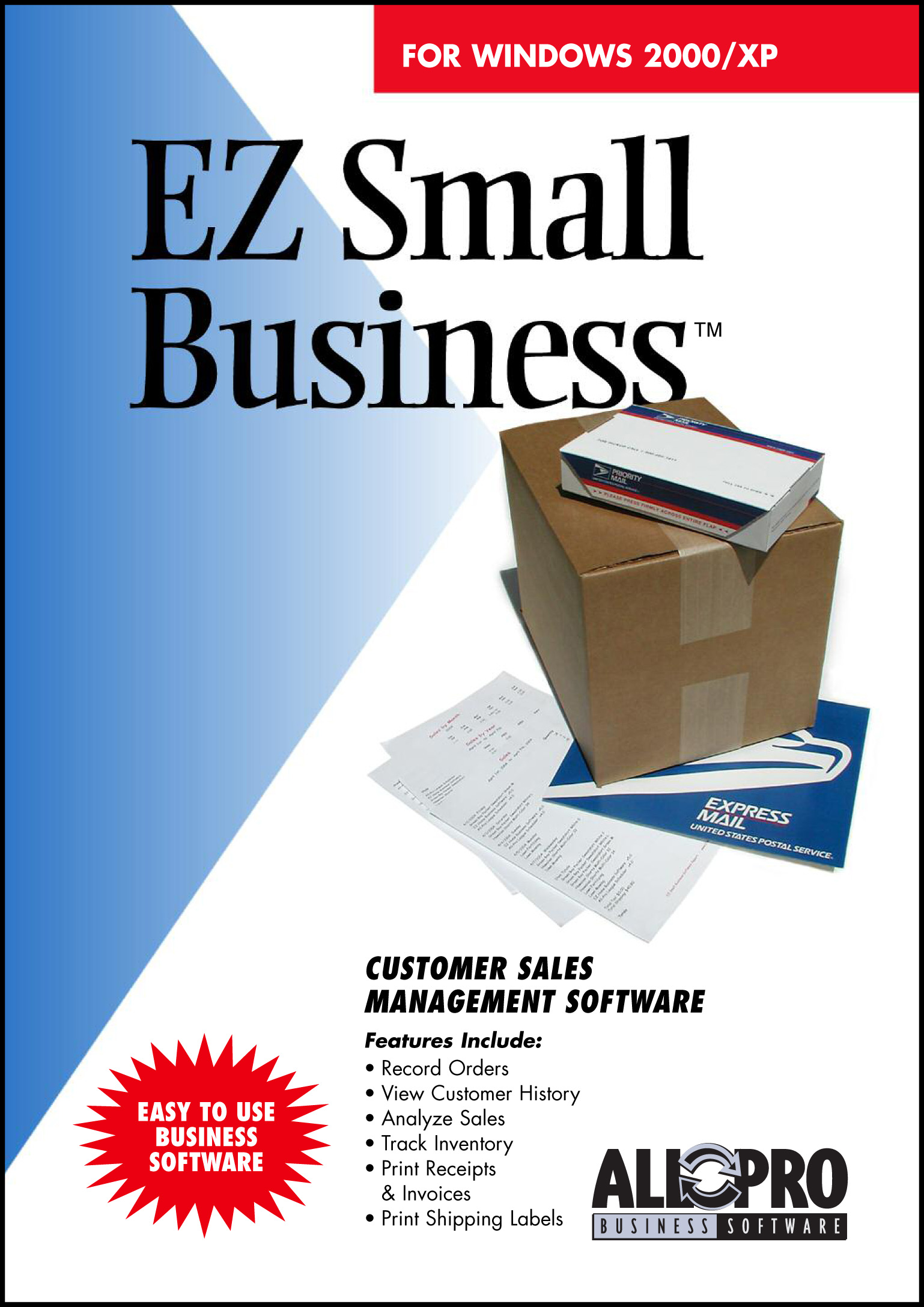 EZ Small Business Software screen shot
