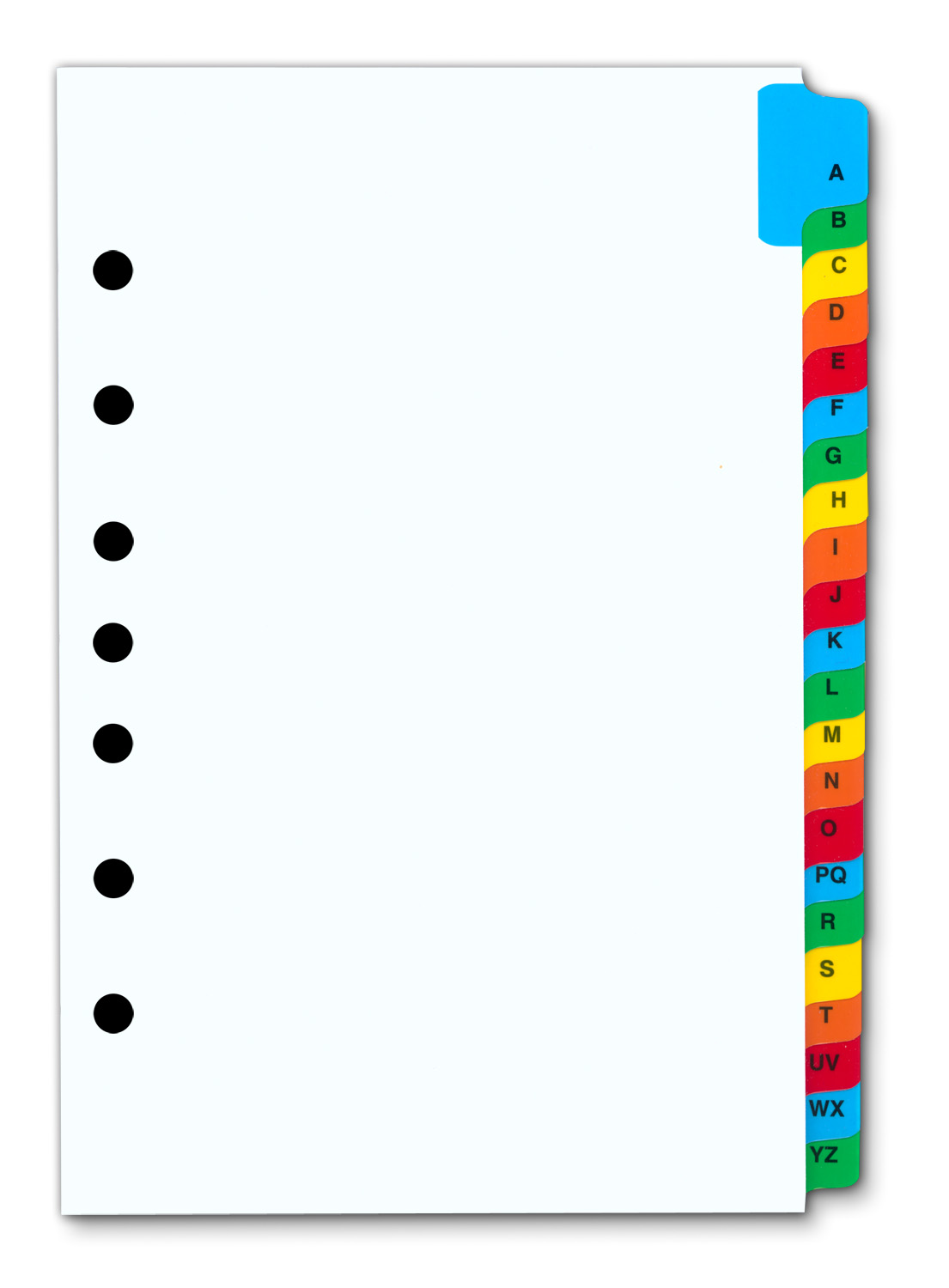 a z index tabs for 7 ring binder ebay